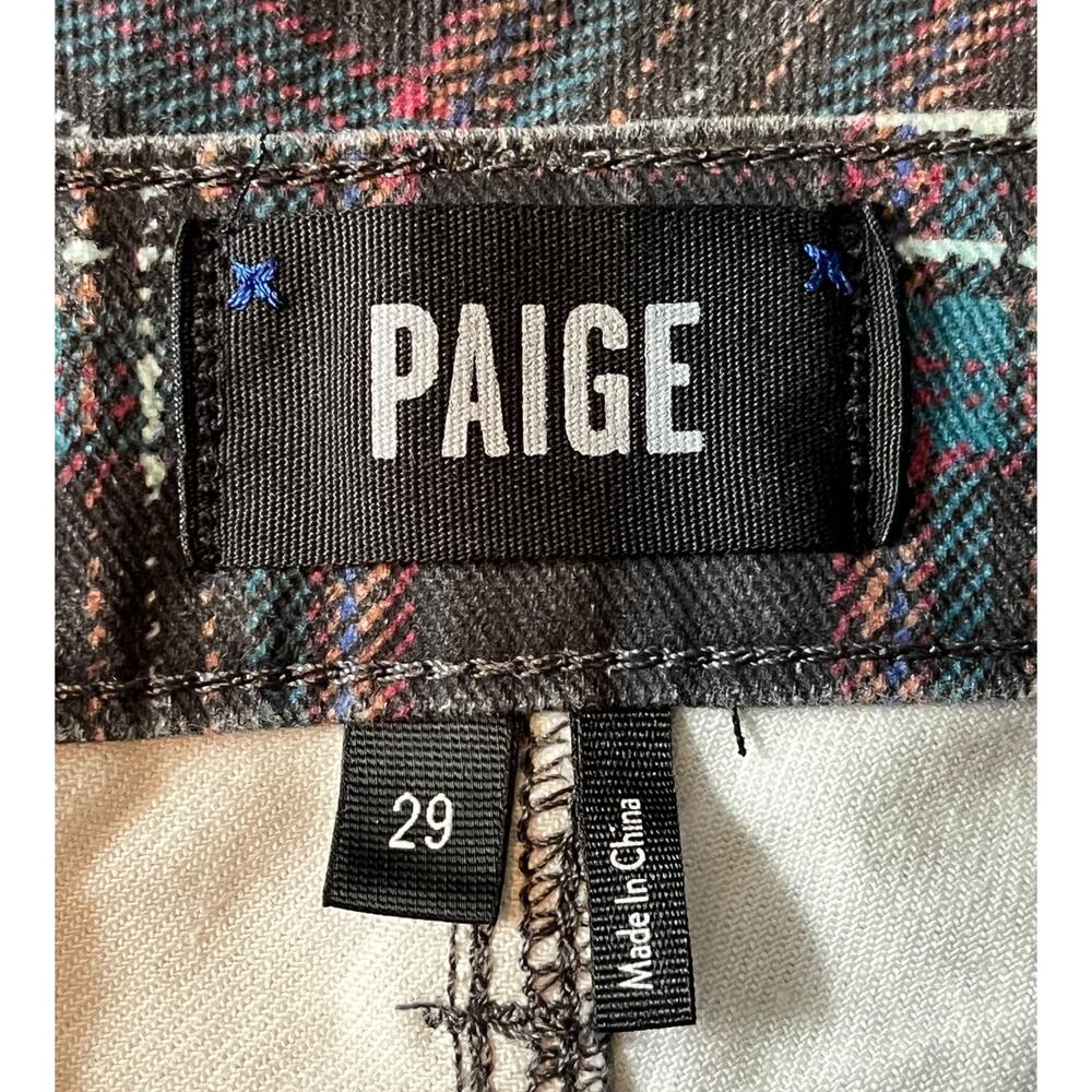 Paige jeans Hoxton ultra skinny black plaid size 29 - Picture 7 of 9